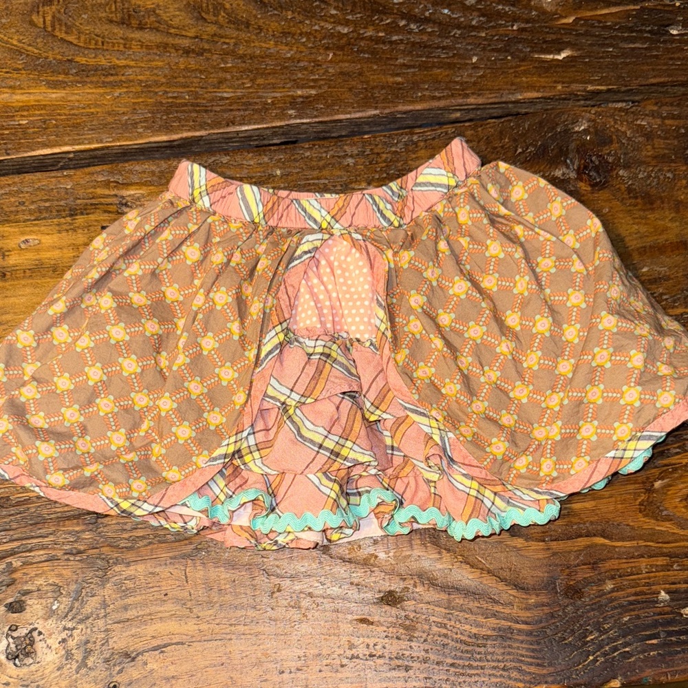 Matilda Jane Orange and Yellow Patterned Skirt
